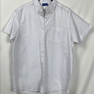 NWOT KNG white button down ladies shirt Lg